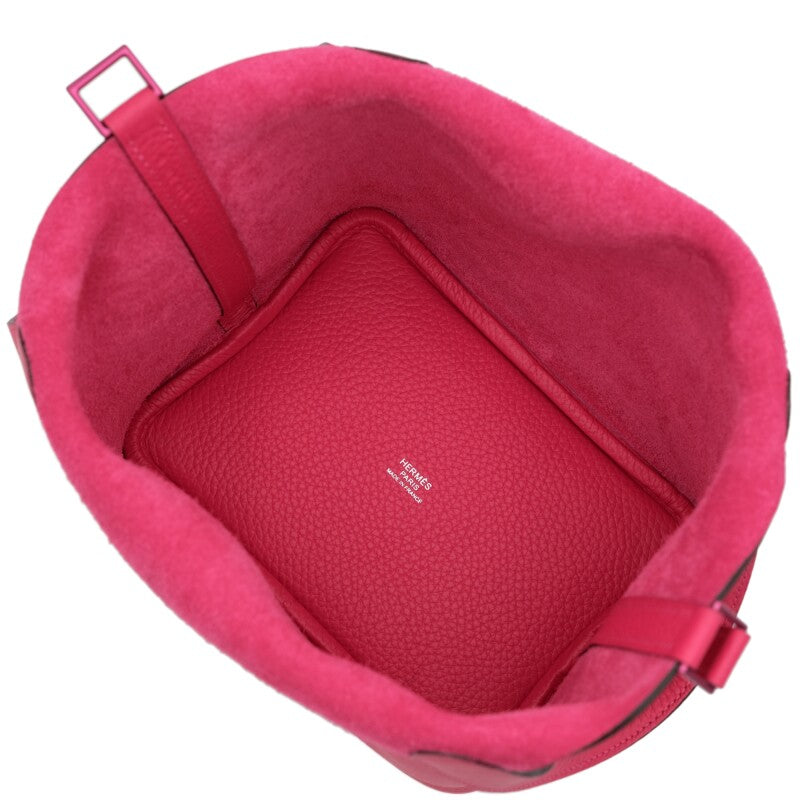 Hermès Rose Mexico Clemence Monochrome So Pink Picotin Lock 18 Pink Hardware