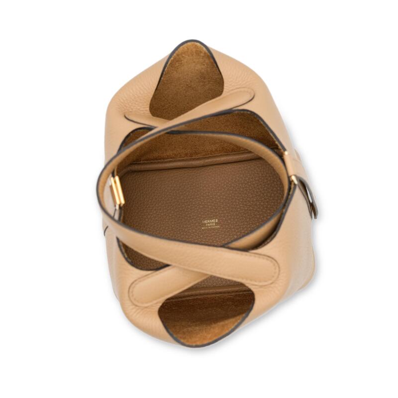 Hermès Chai Clemence Picotin Lock 18 Gold Hardware