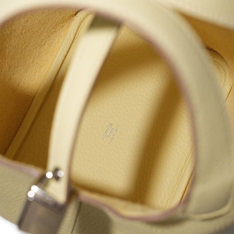 Hermès Jaune Milton Clemence Picotin Lock 18 Palladium Hardware