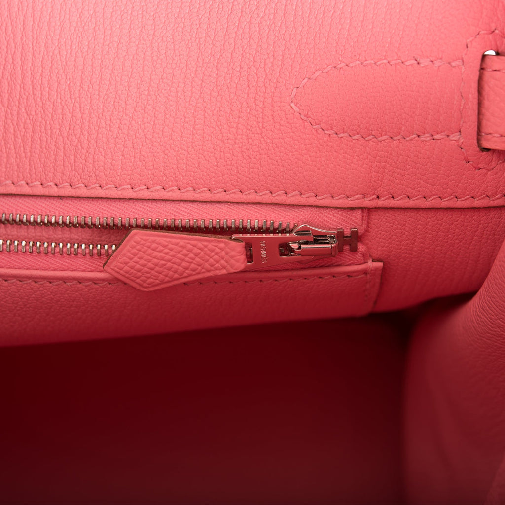 Hermès Birkin 30 Rose Confetti Epsom Palladium Hardware