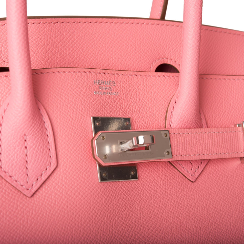 Hermès Birkin 30 Rose Confetti Epsom Palladium Hardware