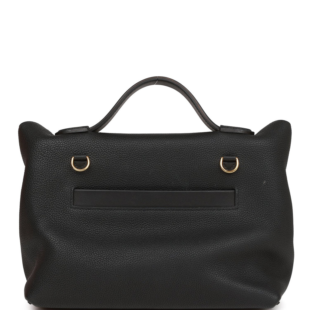 Hermès 24/24 Bag 29 Black Togo and Swift Gold Hardware