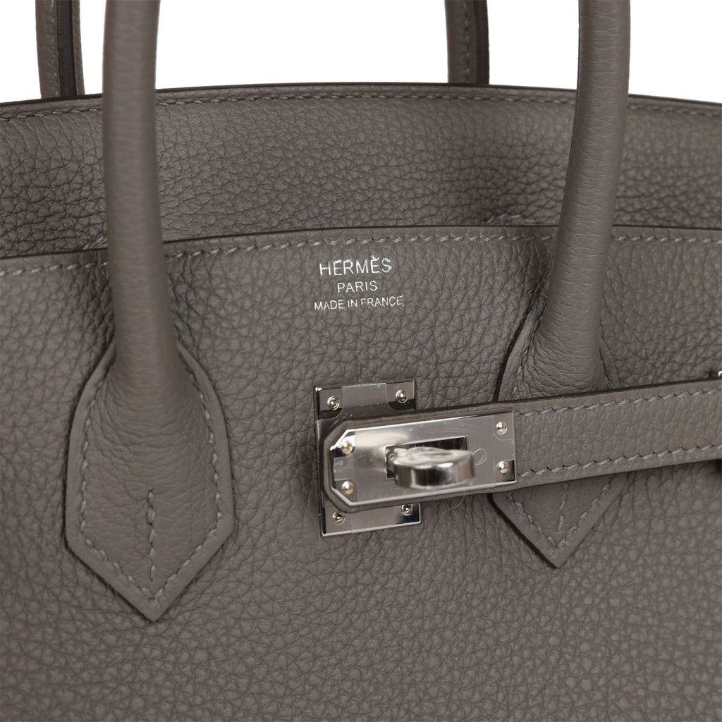 Hermès Birkin 25 Gris Meyer Togo Palladium Hardware