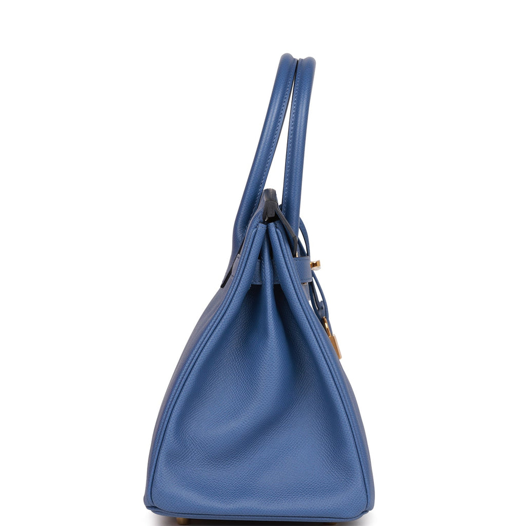 Hermès Birkin 30 Bleu Brighton Epsom Gold Hardware