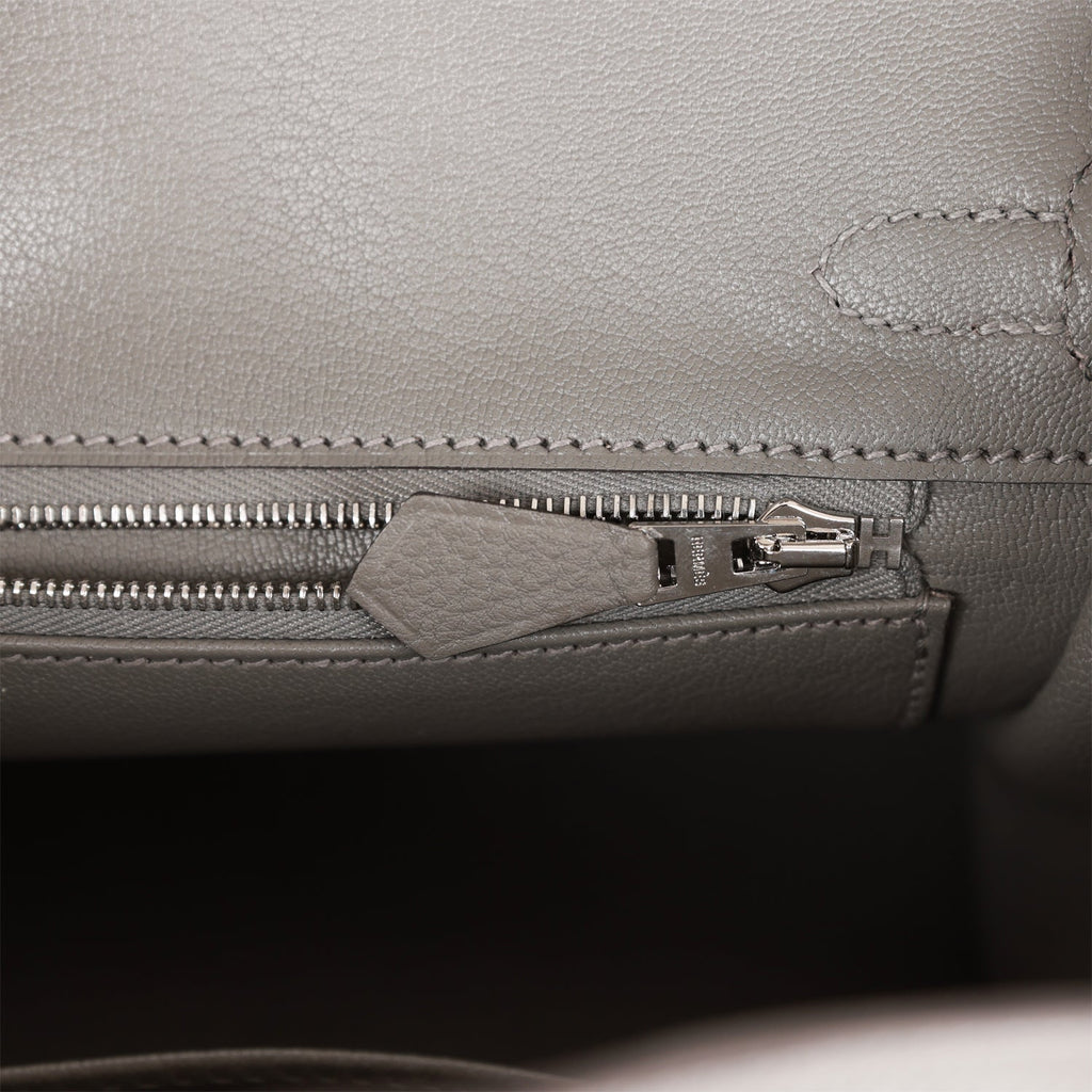 Hermès Birkin 25 Gris Meyer Togo Palladium Hardware