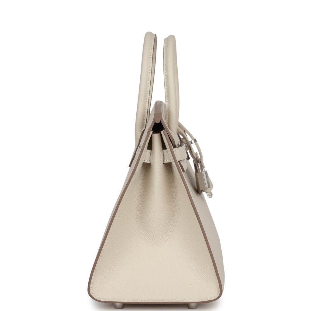 Hermès Birkin Sellier 25 Craie Epsom Palladium Hardware