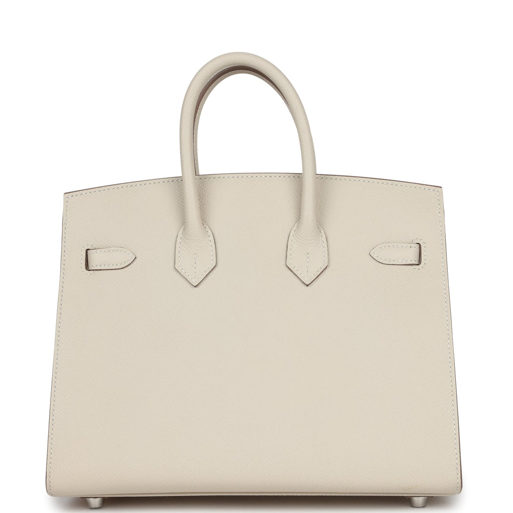 Hermès Birkin Sellier 25 Craie Epsom Palladium Hardware