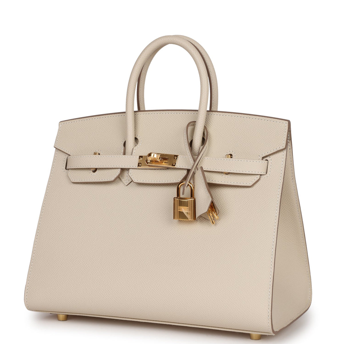 Hermès Birkin Sellier 25 Craie Epsom Gold Hardware