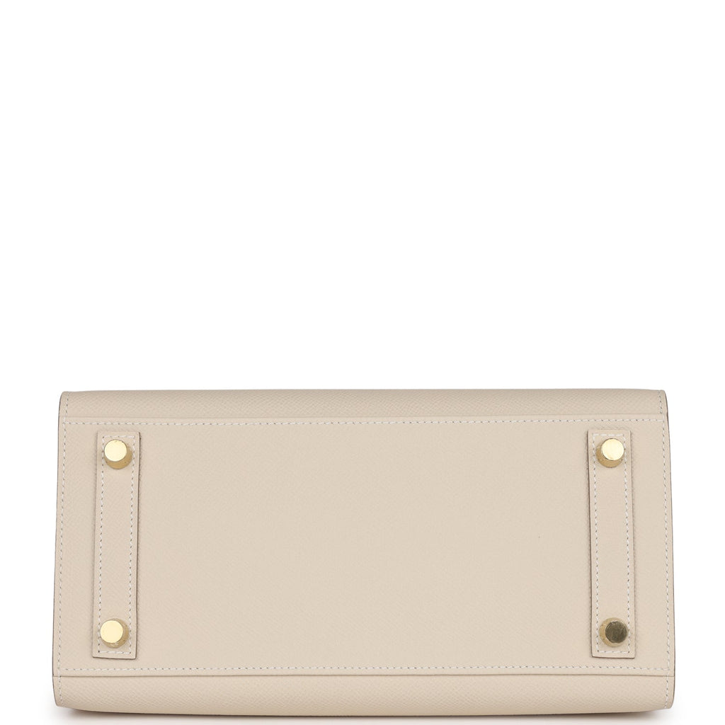 Hermès Birkin Sellier 25 Craie Epsom Gold Hardware
