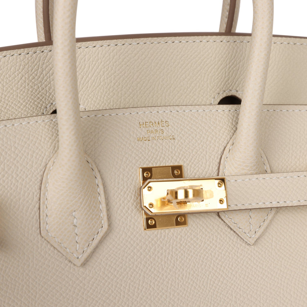 Hermès Birkin Sellier 25 Craie Epsom Gold Hardware