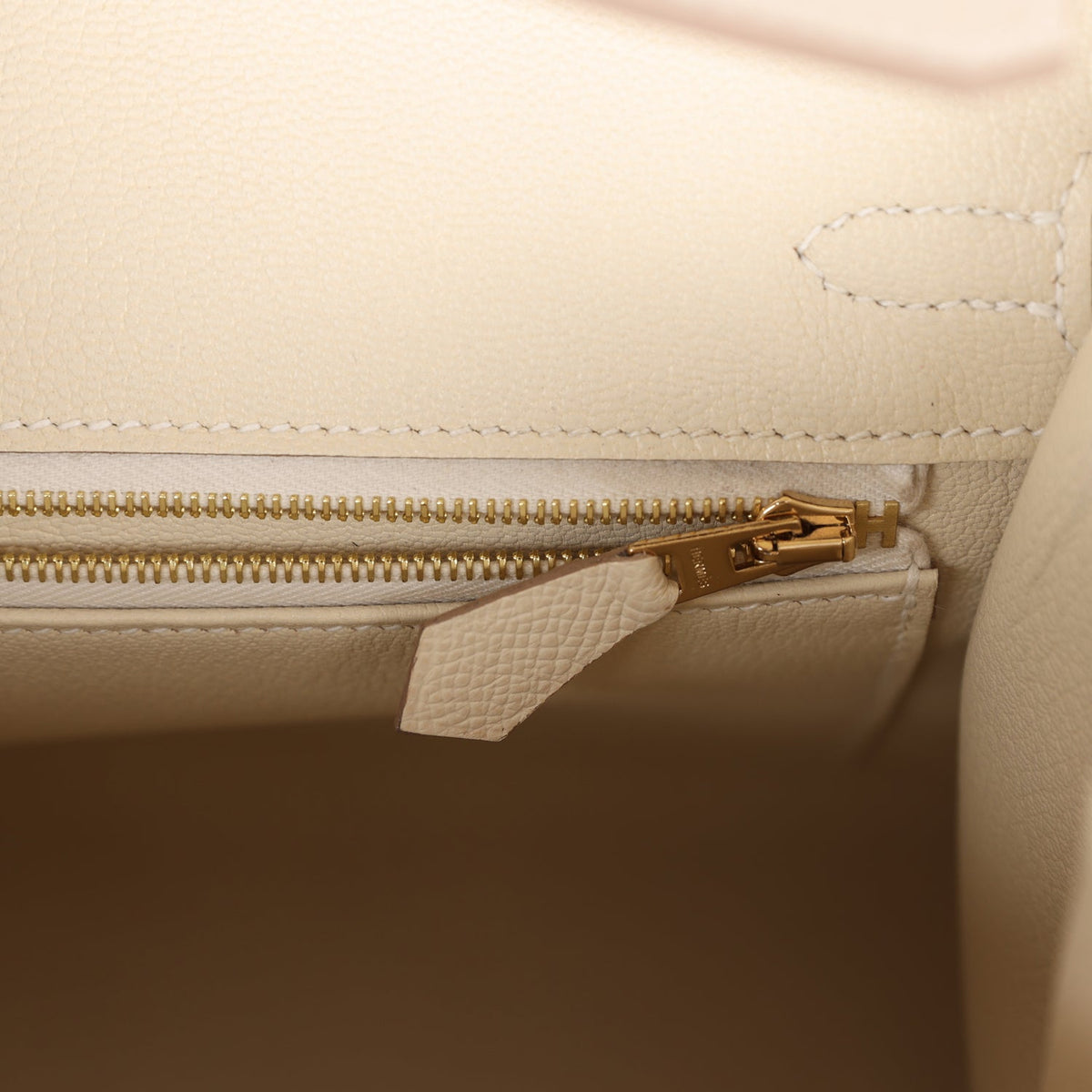Hermès Birkin Sellier 25 Craie Epsom Gold Hardware