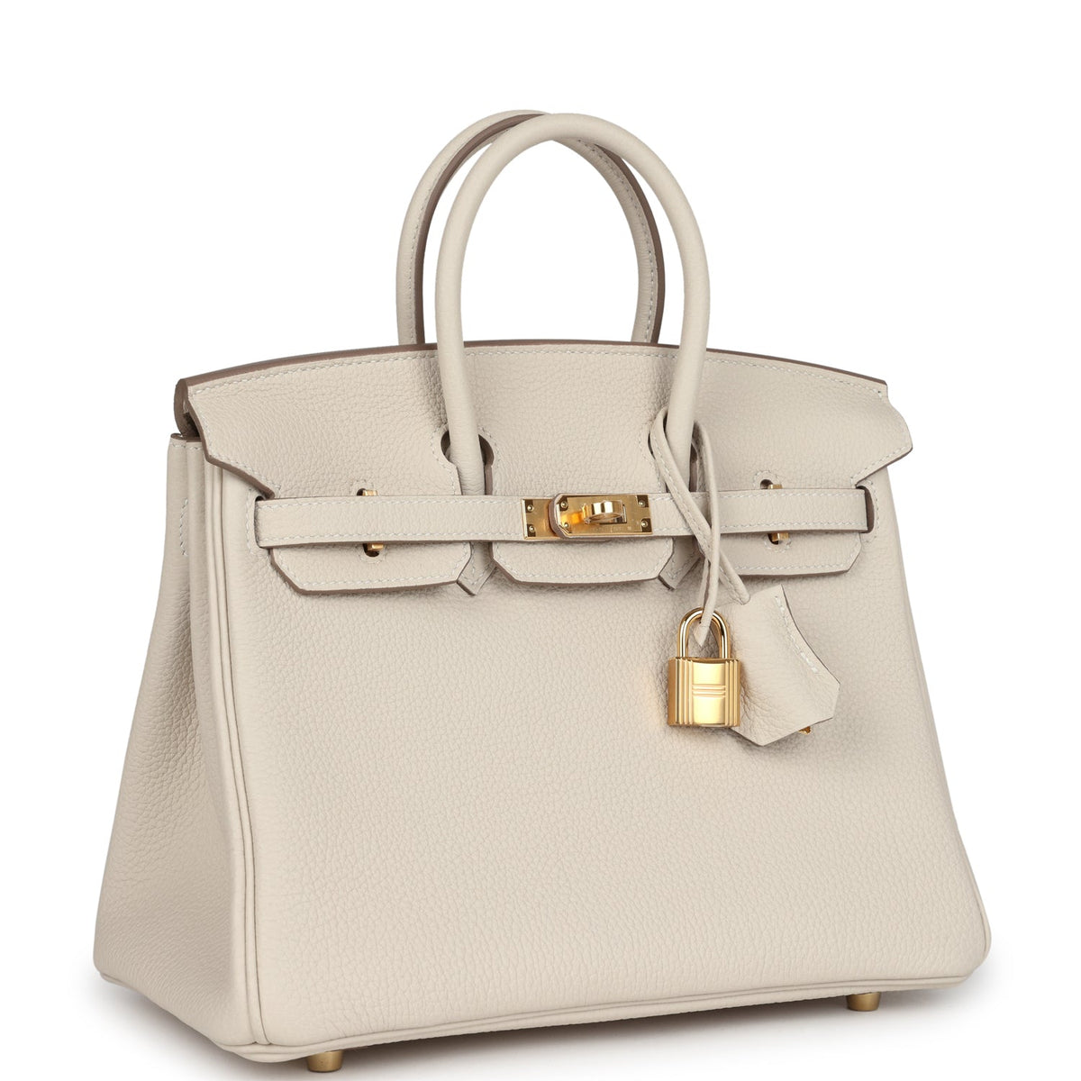 Hermès Birkin 25 Craie Togo Gold Hardware