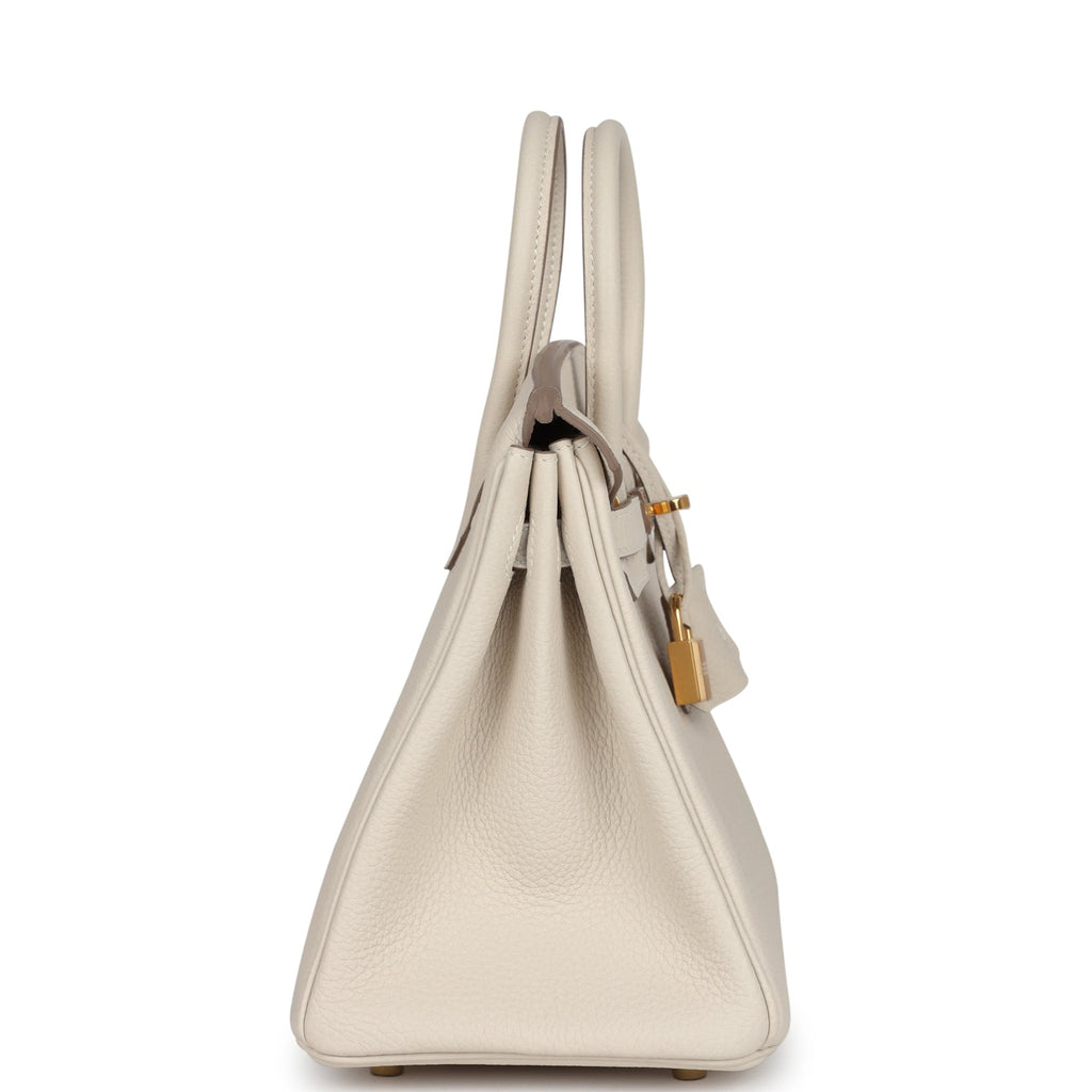 Hermès Birkin 25 Craie Togo Gold Hardware