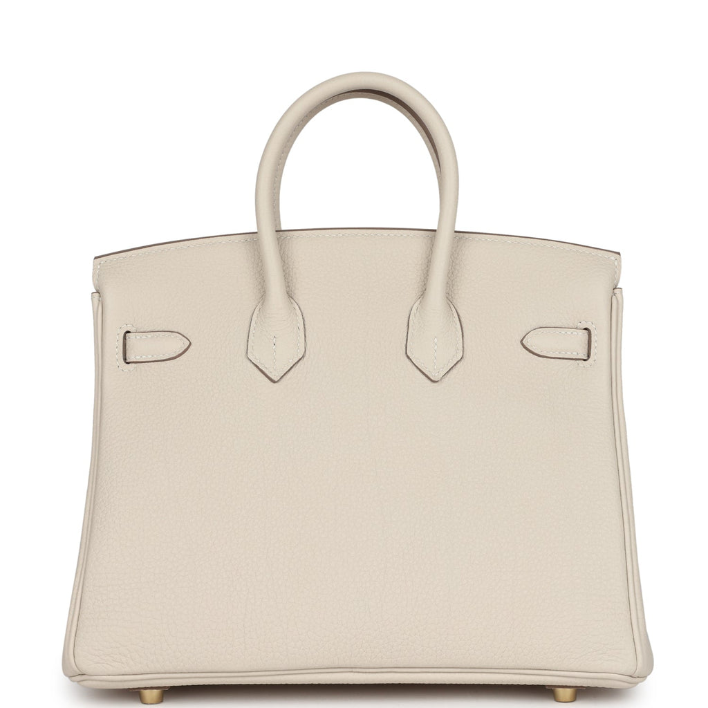 Hermès Birkin 25 Craie Togo Gold Hardware