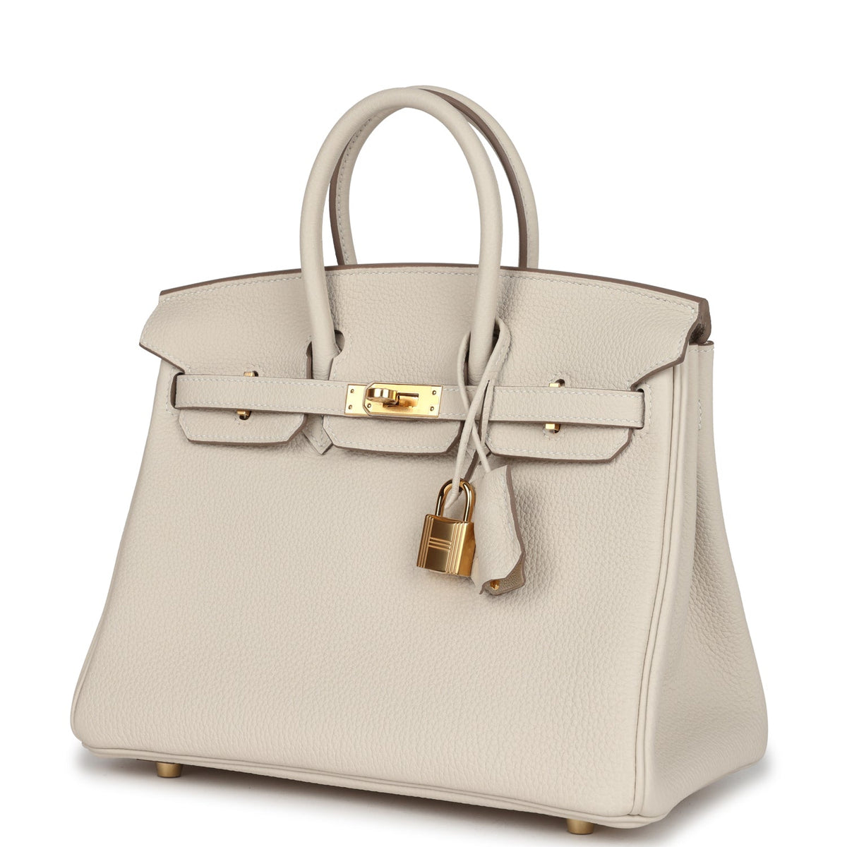 Hermès Birkin 25 Craie Togo Gold Hardware