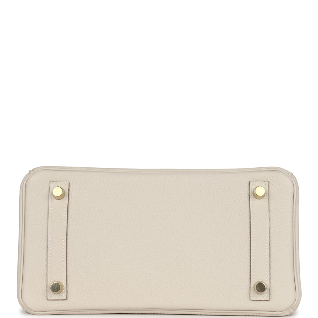 Hermès Birkin 25 Craie Togo Gold Hardware