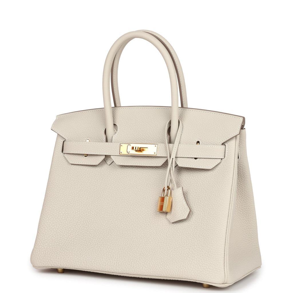 Hermès Birkin 30 Craie Togo Gold Hardware