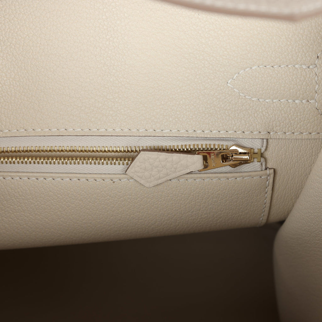 Hermès Birkin 30 Craie Togo Gold Hardware