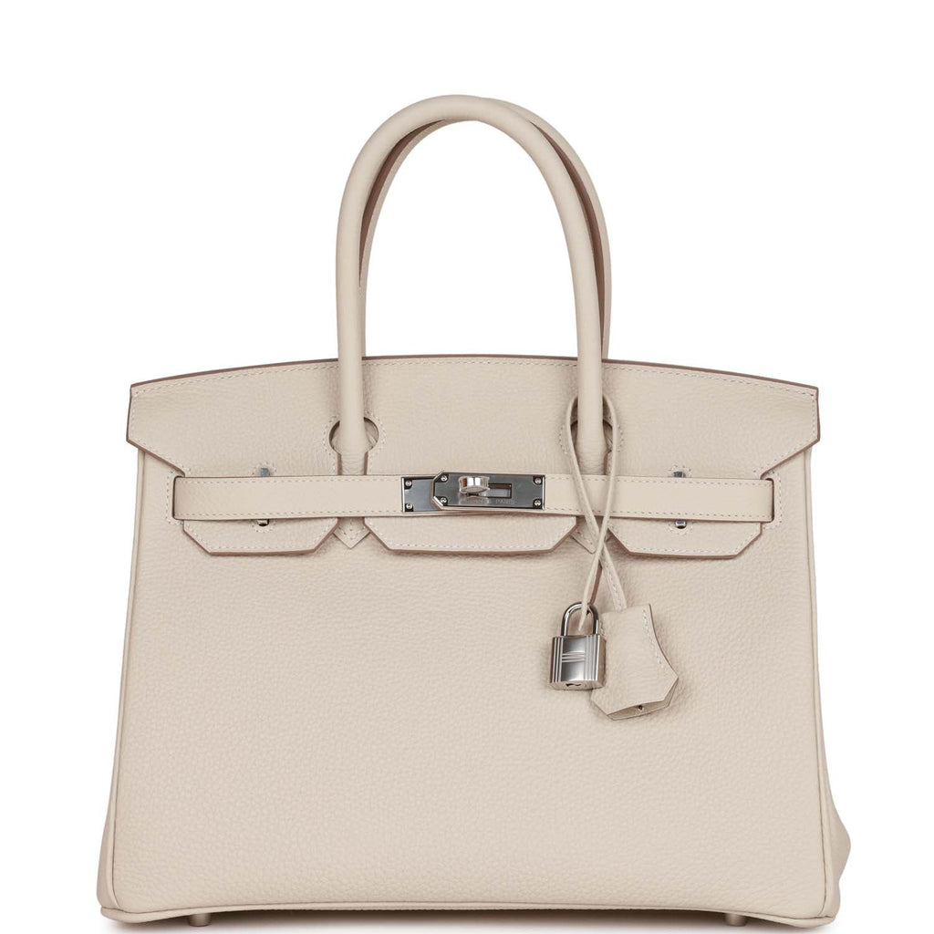 Hermès Birkin 30 Craie Togo Palladium Hardware