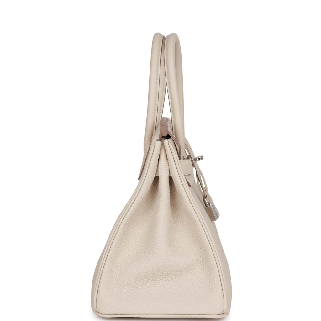 Hermès Birkin 30 Craie Togo Palladium Hardware
