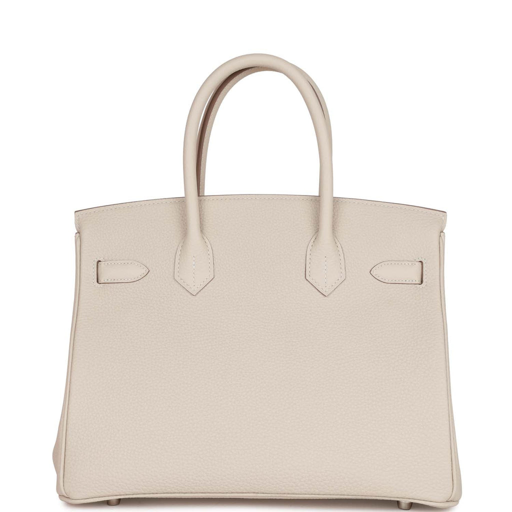 Hermès Birkin 30 Craie Togo Palladium Hardware
