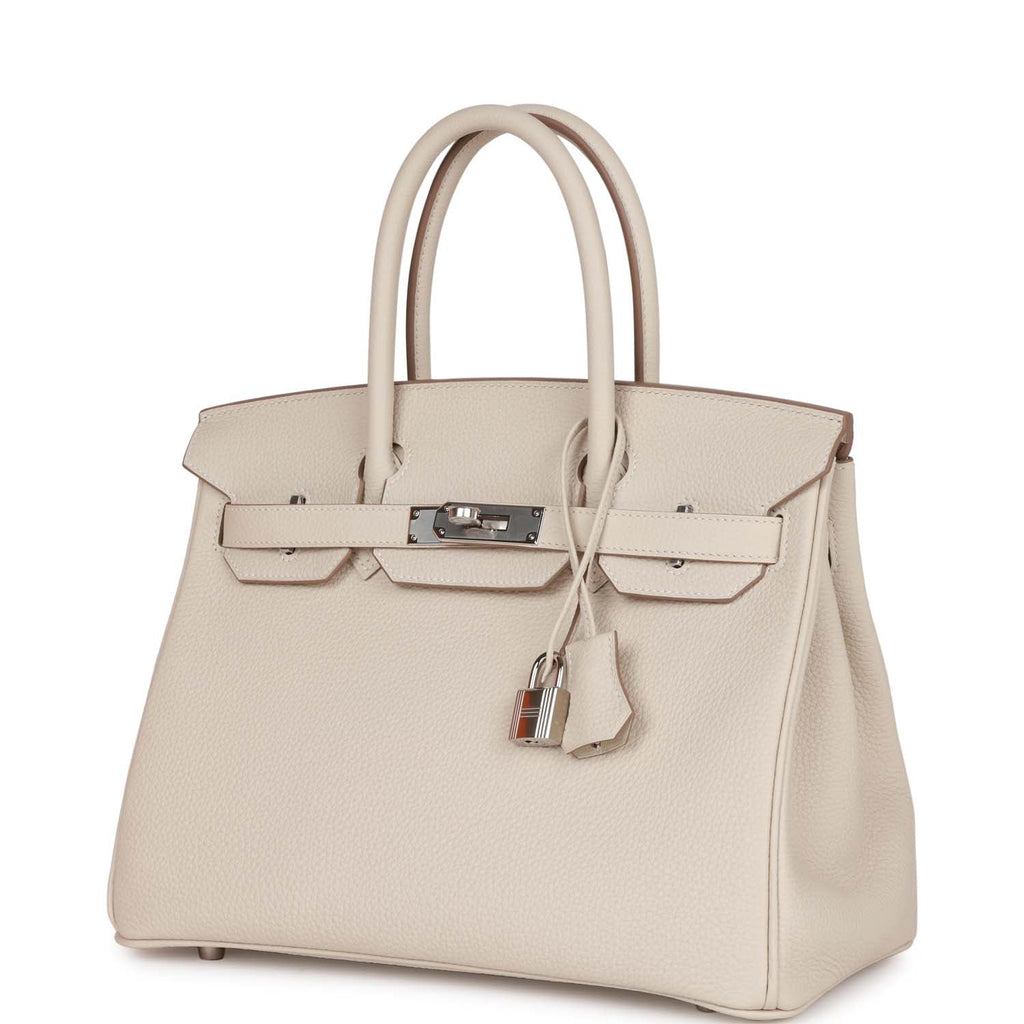 Hermès Birkin 30 Craie Togo Palladium Hardware