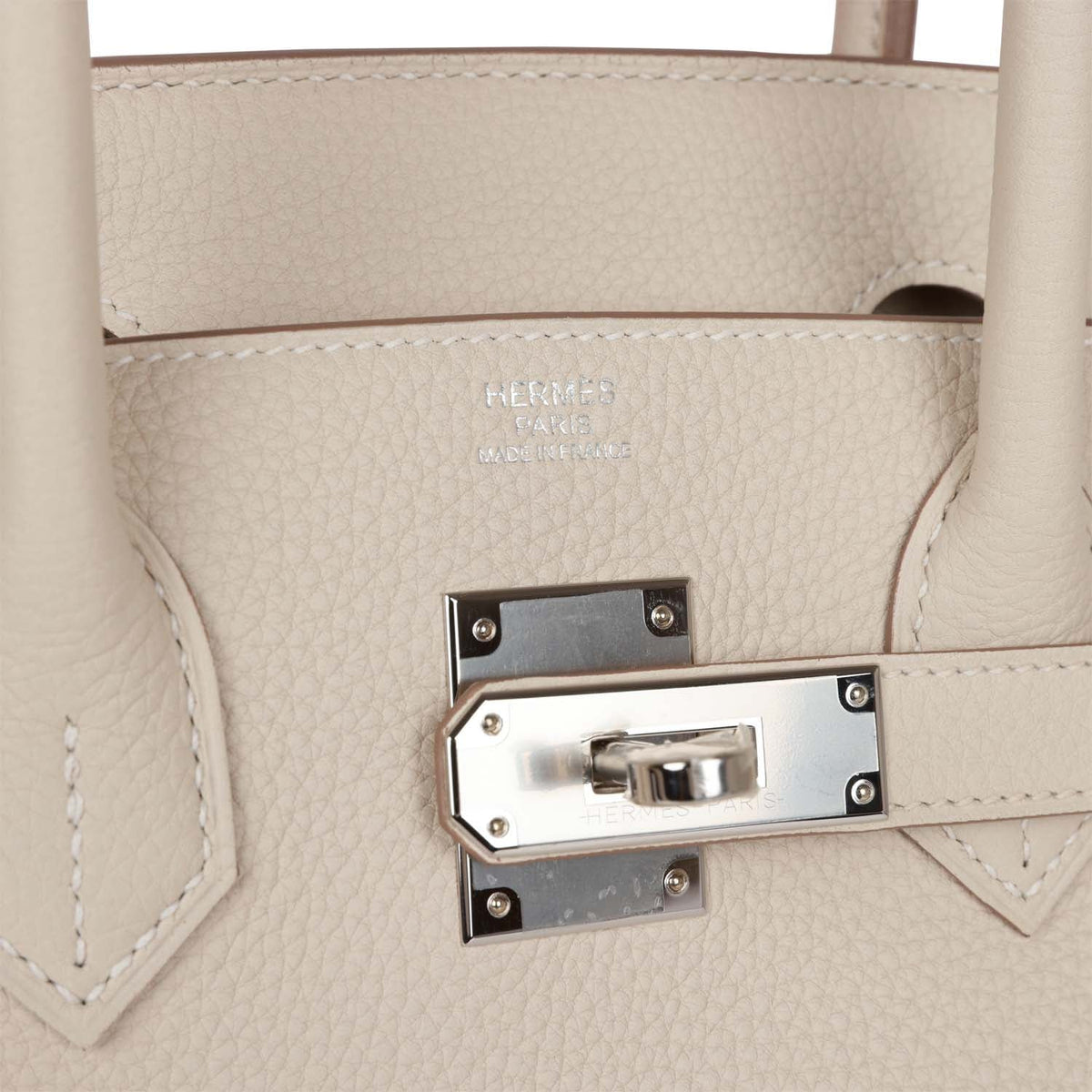 Hermès Birkin 30 Craie Togo Palladium Hardware