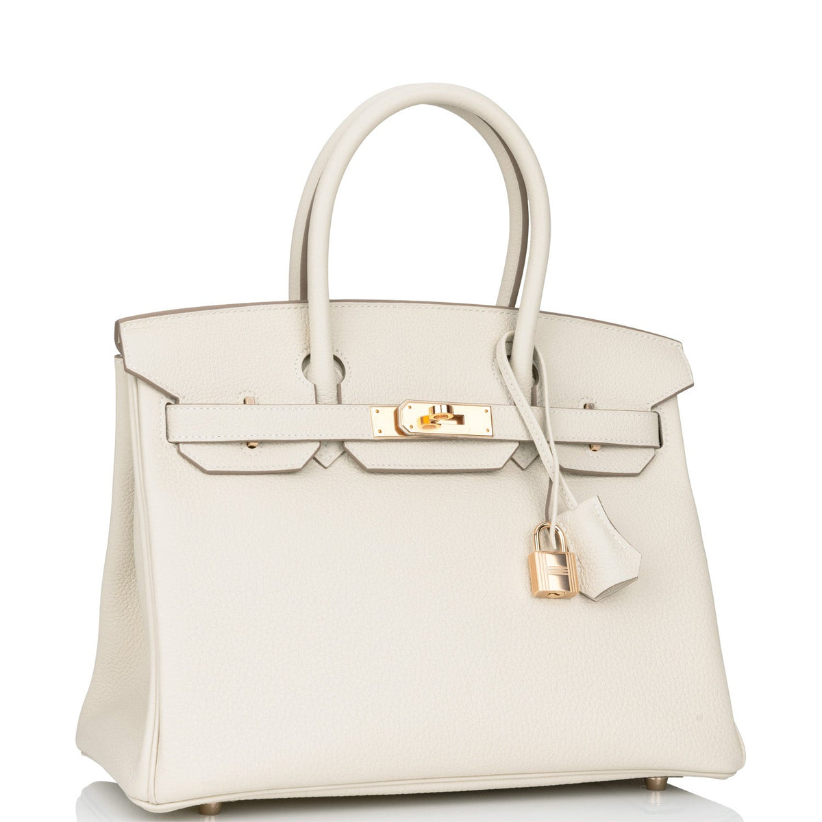 Hermès Birkin 30 Craie Togo Rose Gold Hardware