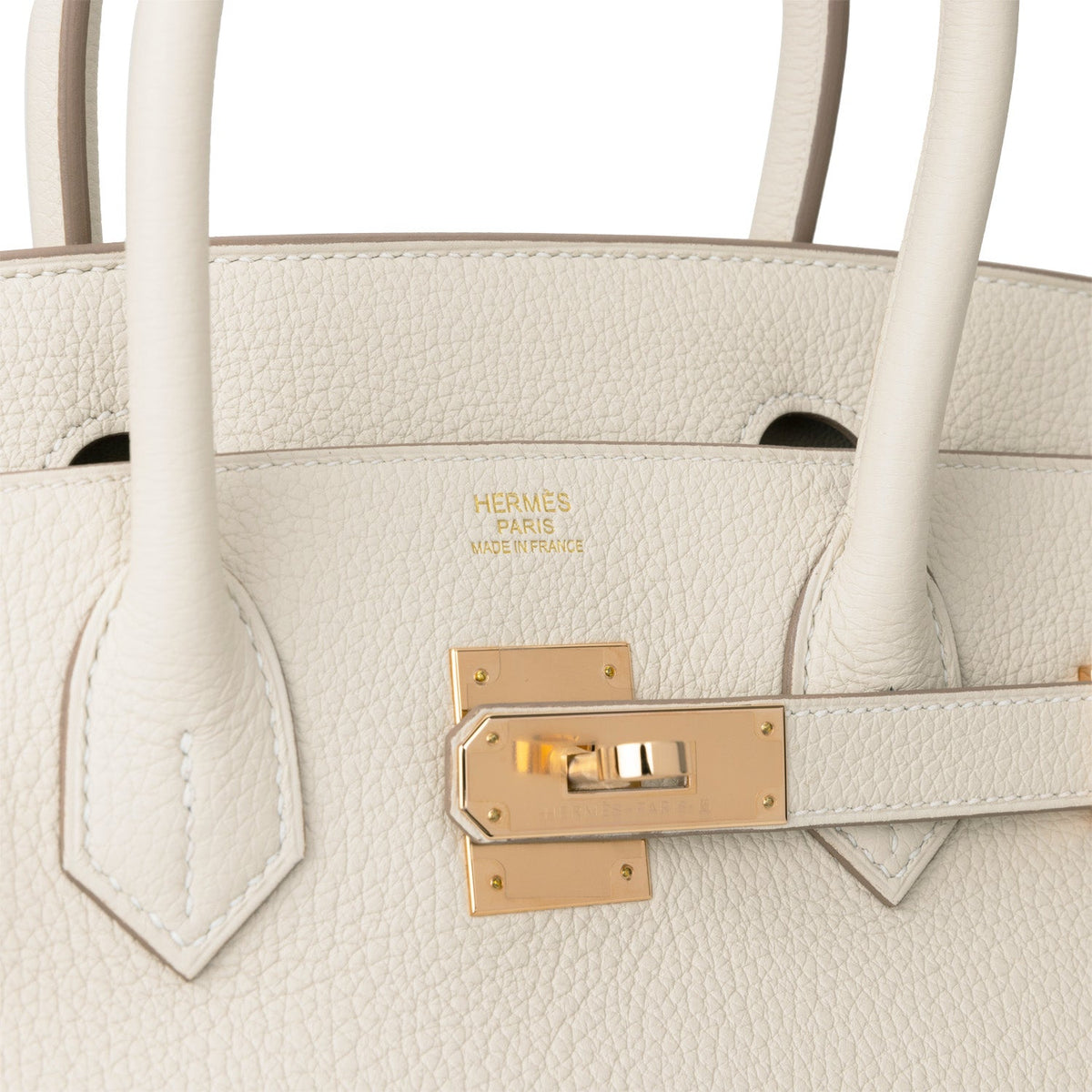 Hermès Birkin 30 Craie Togo Rose Gold Hardware