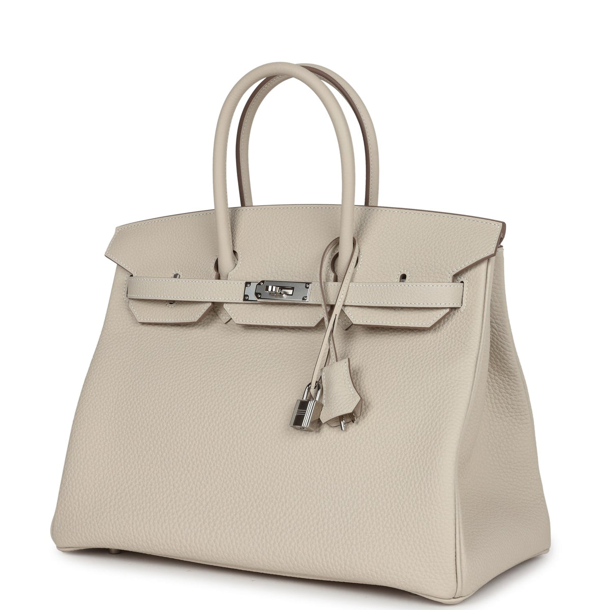 Hermès Birkin 35 Craie Togo Palladium Hardware