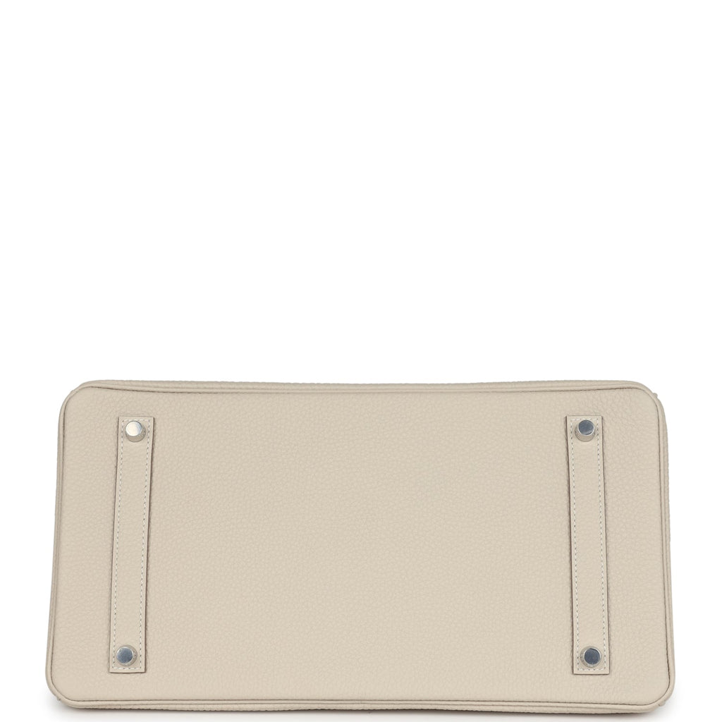 Hermès Birkin 35 Craie Togo Palladium Hardware