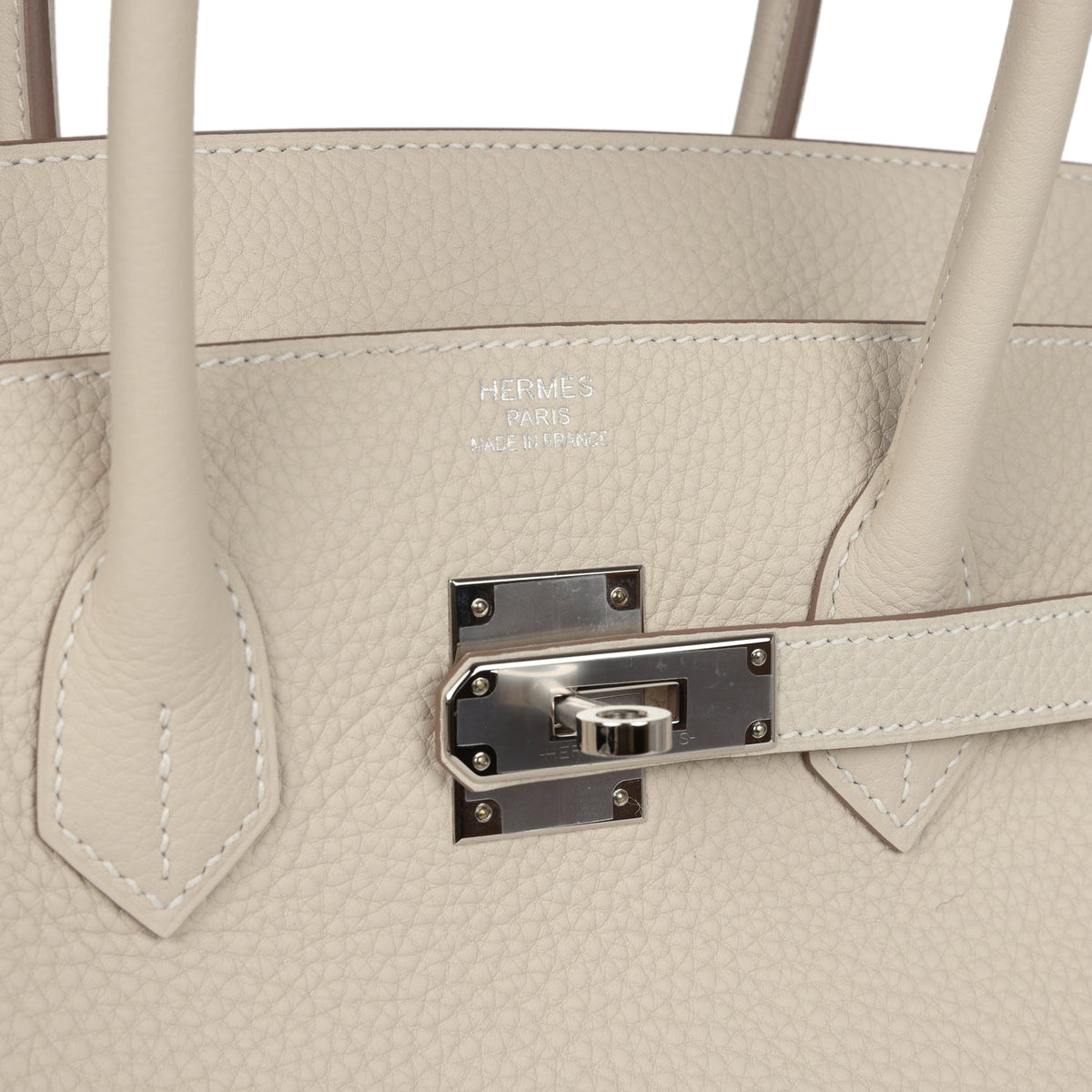Hermès Birkin 35 Craie Togo Palladium Hardware