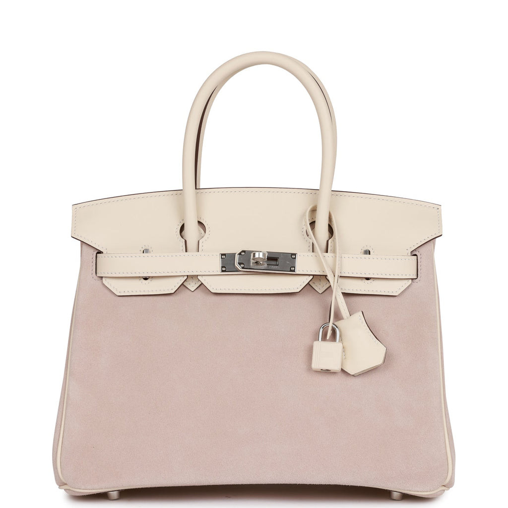 Hermès Birkin 30 Glycine Grizzly and Nata Swift Palladium Hardware