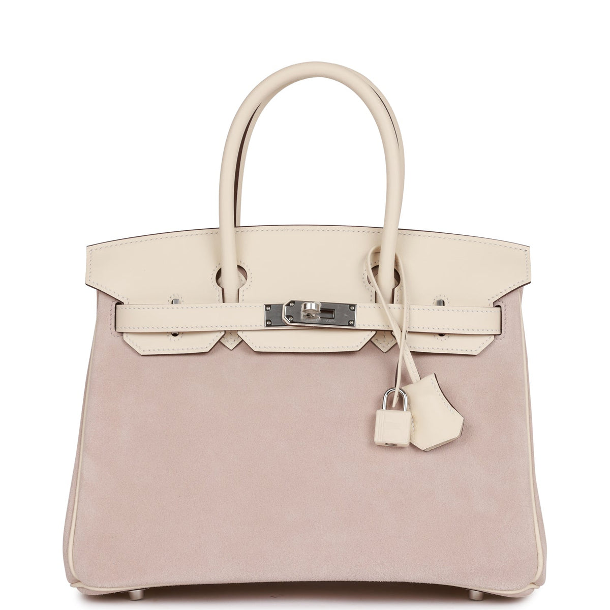 Hermès Birkin 30 Glycine Grizzly and Nata Swift Palladium Hardware