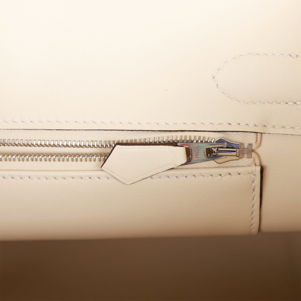 Hermès Birkin 30 Glycine Grizzly and Nata Swift Palladium Hardware