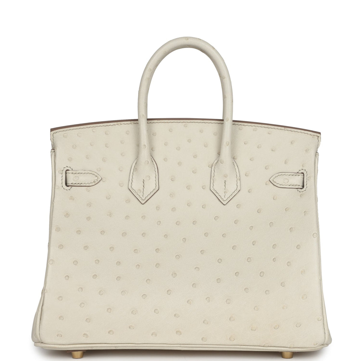 Hermès Birkin 25 Beton Ostrich Gold Hardware