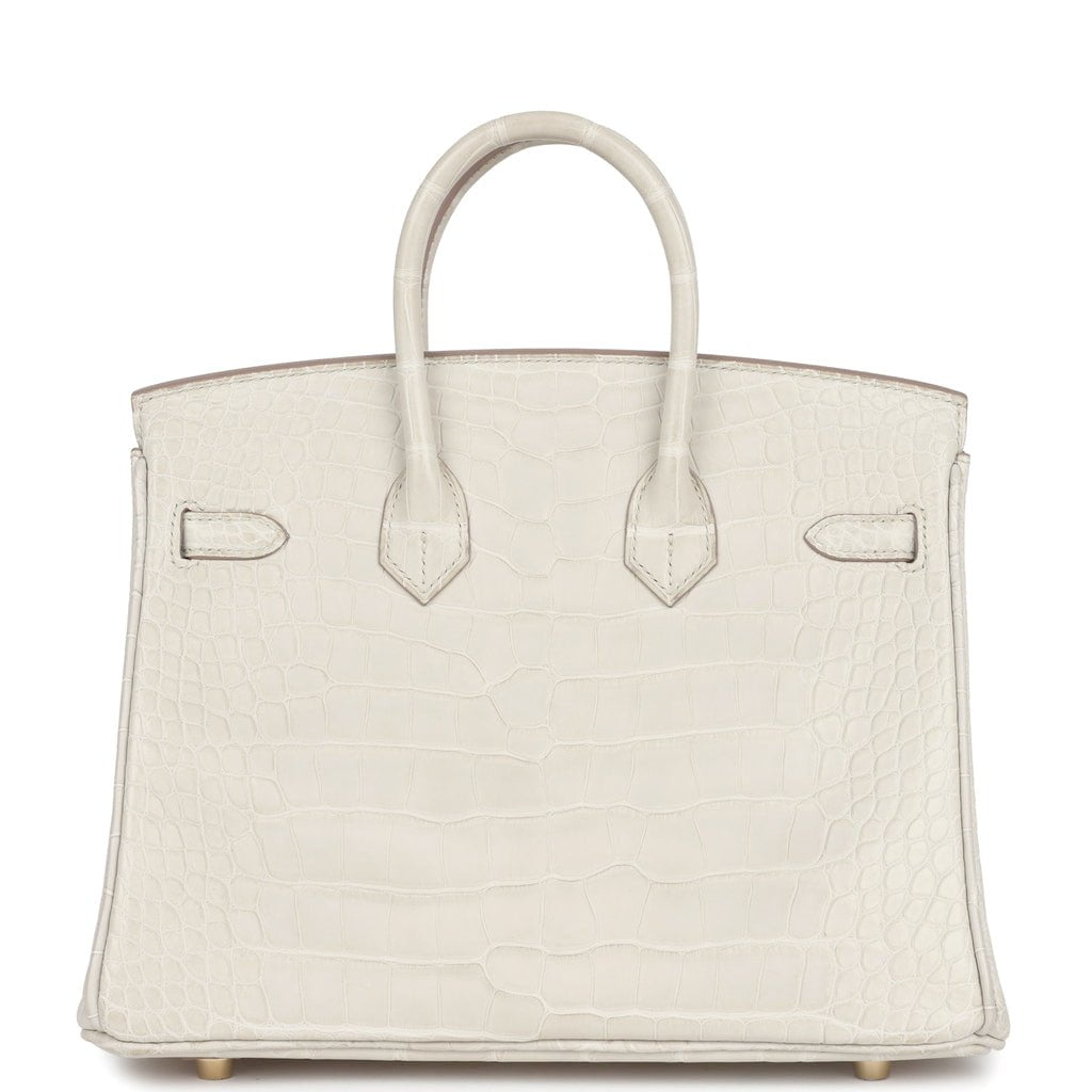 Hermès Birkin 25 Beton Matte Faux Leather Gold Hardware