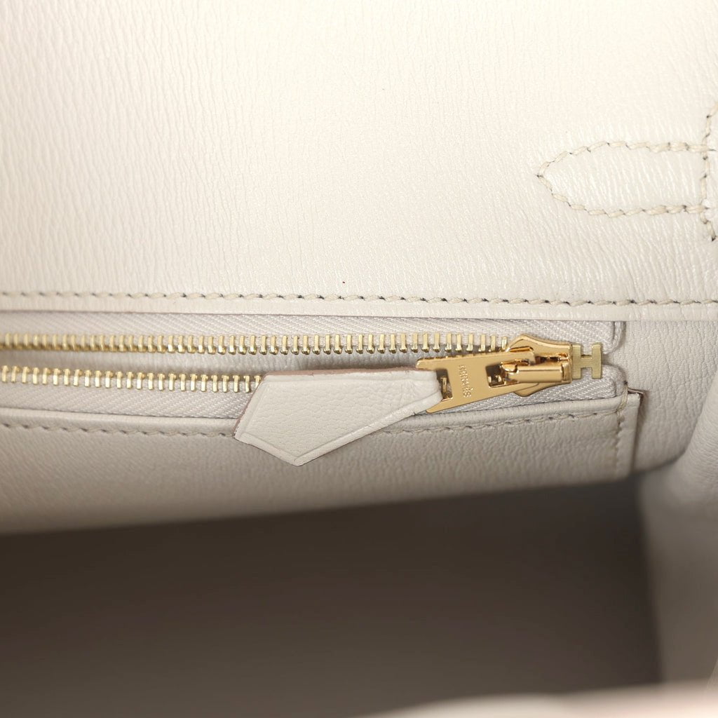 Hermès Birkin 25 Beton Matte Faux Leather Gold Hardware