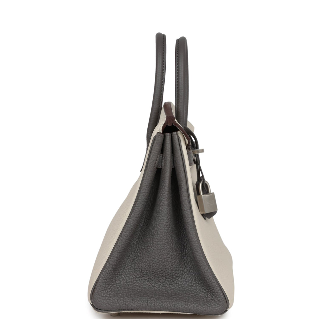 Hermès Special Order (HSS) Birkin 25 Beton and Etain Togo Brushed Palladium Hardware