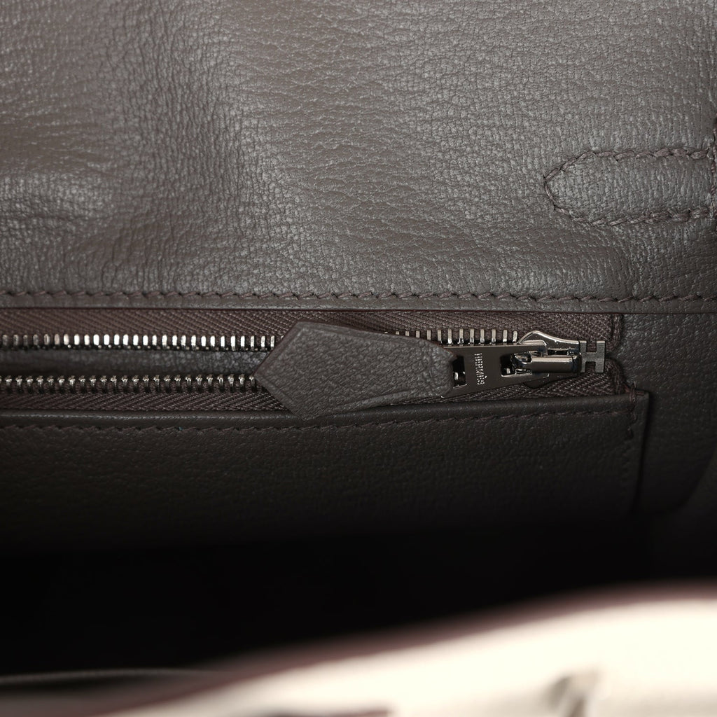 Hermès Special Order (HSS) Birkin 25 Beton and Etain Togo Brushed Palladium Hardware