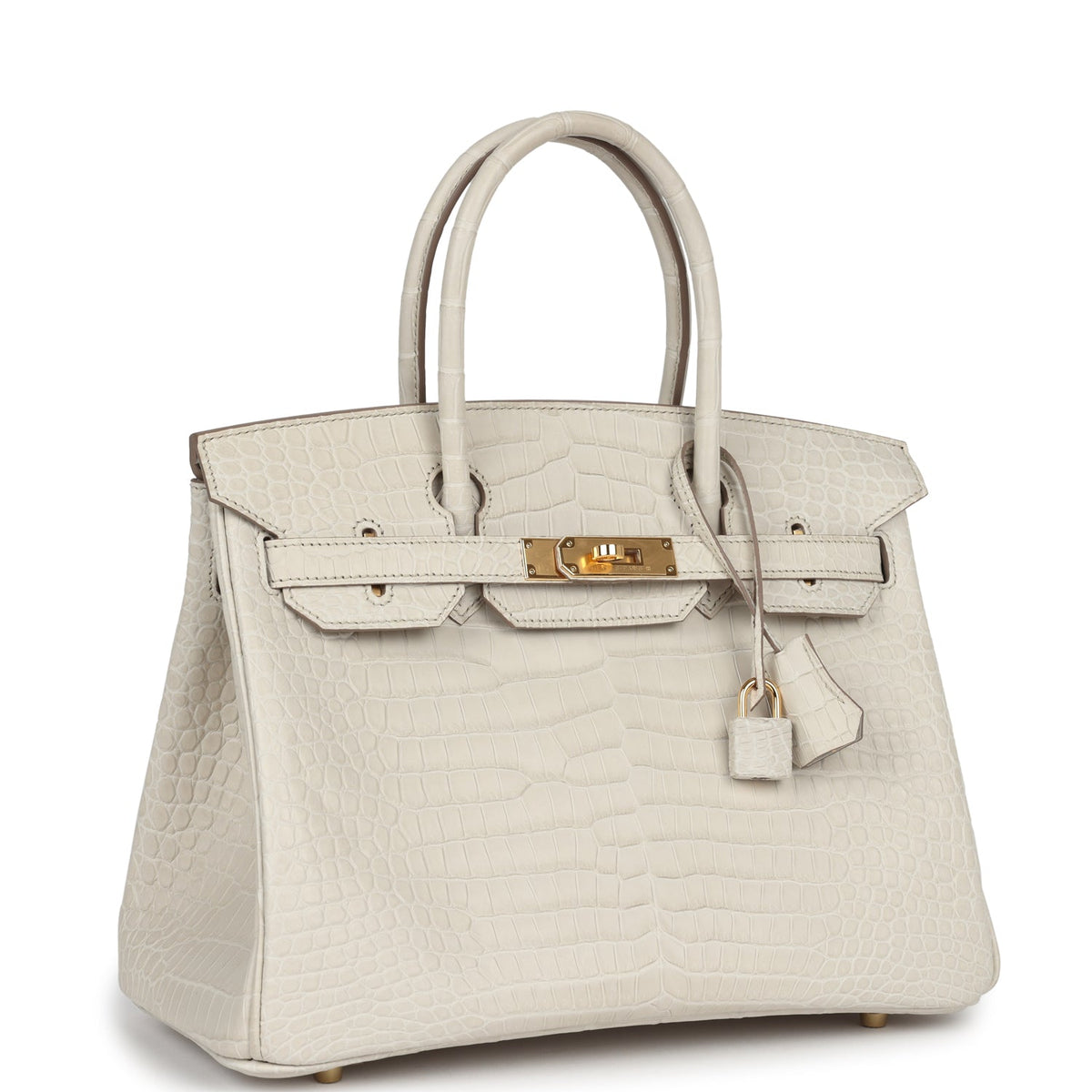 Hermès Birkin 30 Beton Matte Faux Leather Gold Hardware