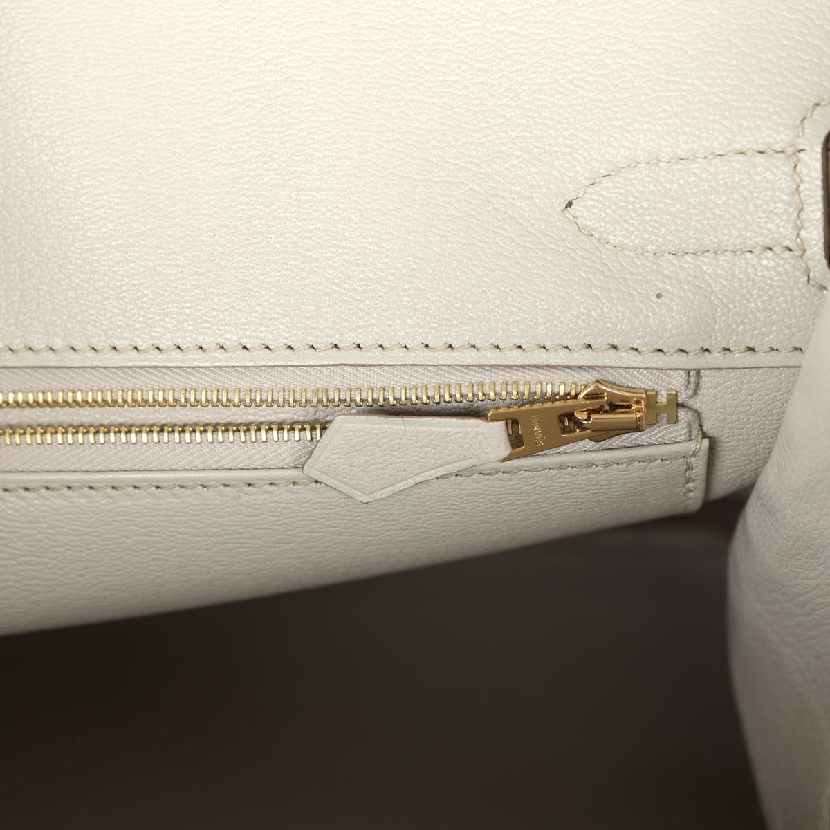 Hermès Birkin 30 Beton Matte Faux Leather Gold Hardware