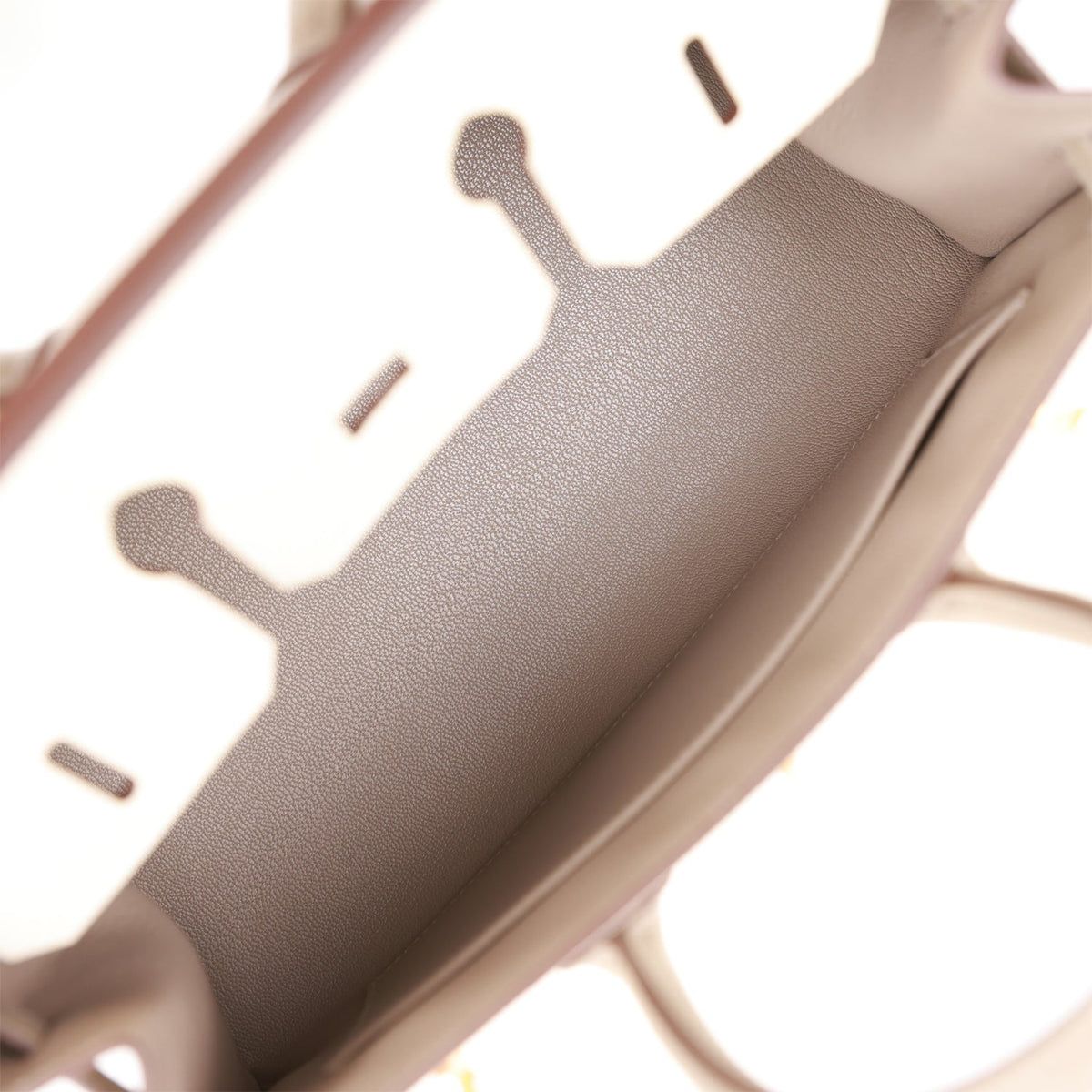 Hermès Special Order (HSS) Birkin Sellier 25 Craie and Gris Asphalte Epsom Brushed Gold Hardware
