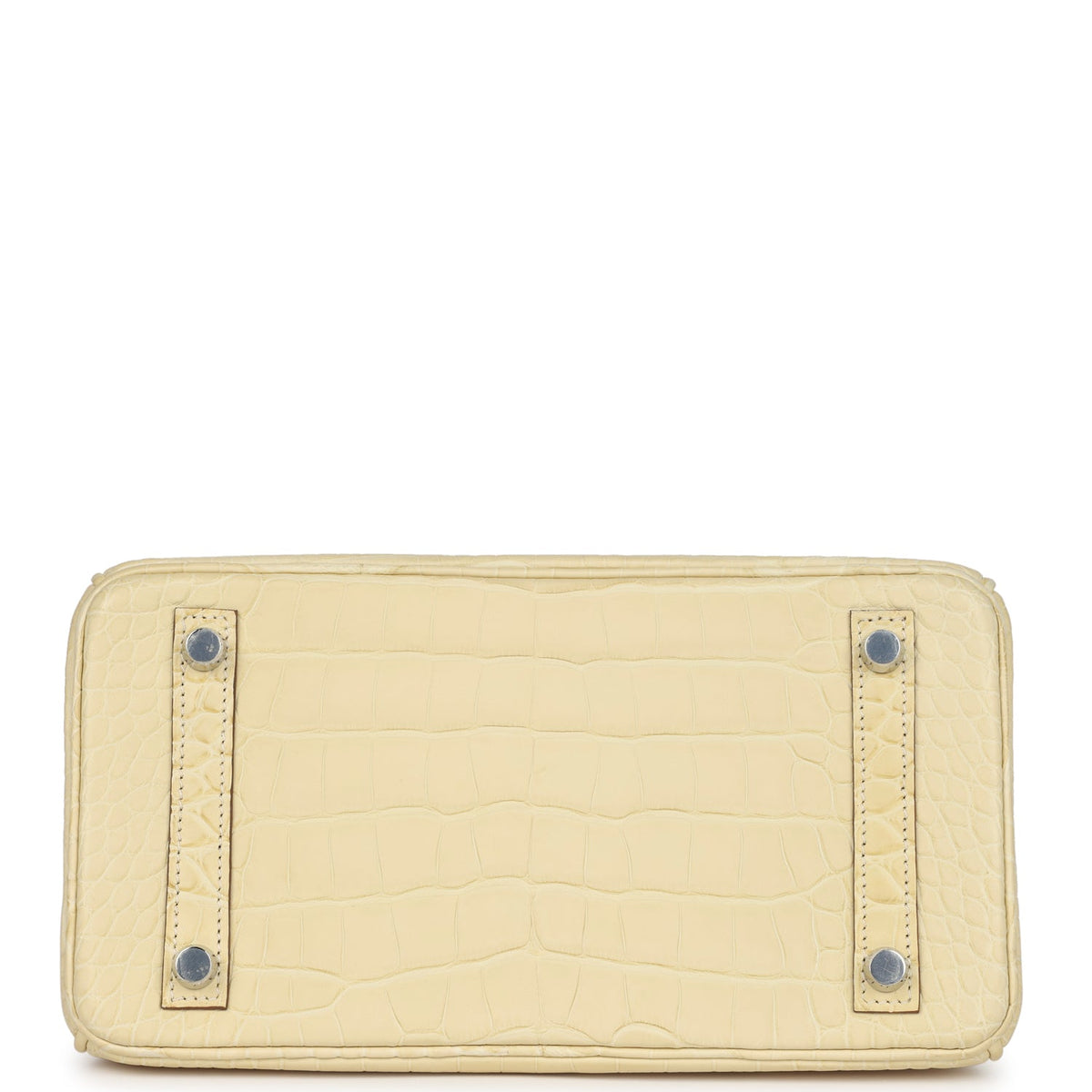 Hermès Birkin 25 Vanille Matte Faux Leather Palladium Hardware