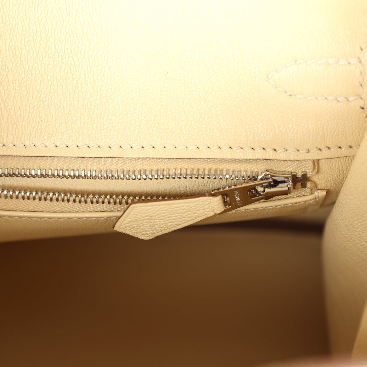 Hermès Birkin 25 Vanille Matte Faux Leather Palladium Hardware