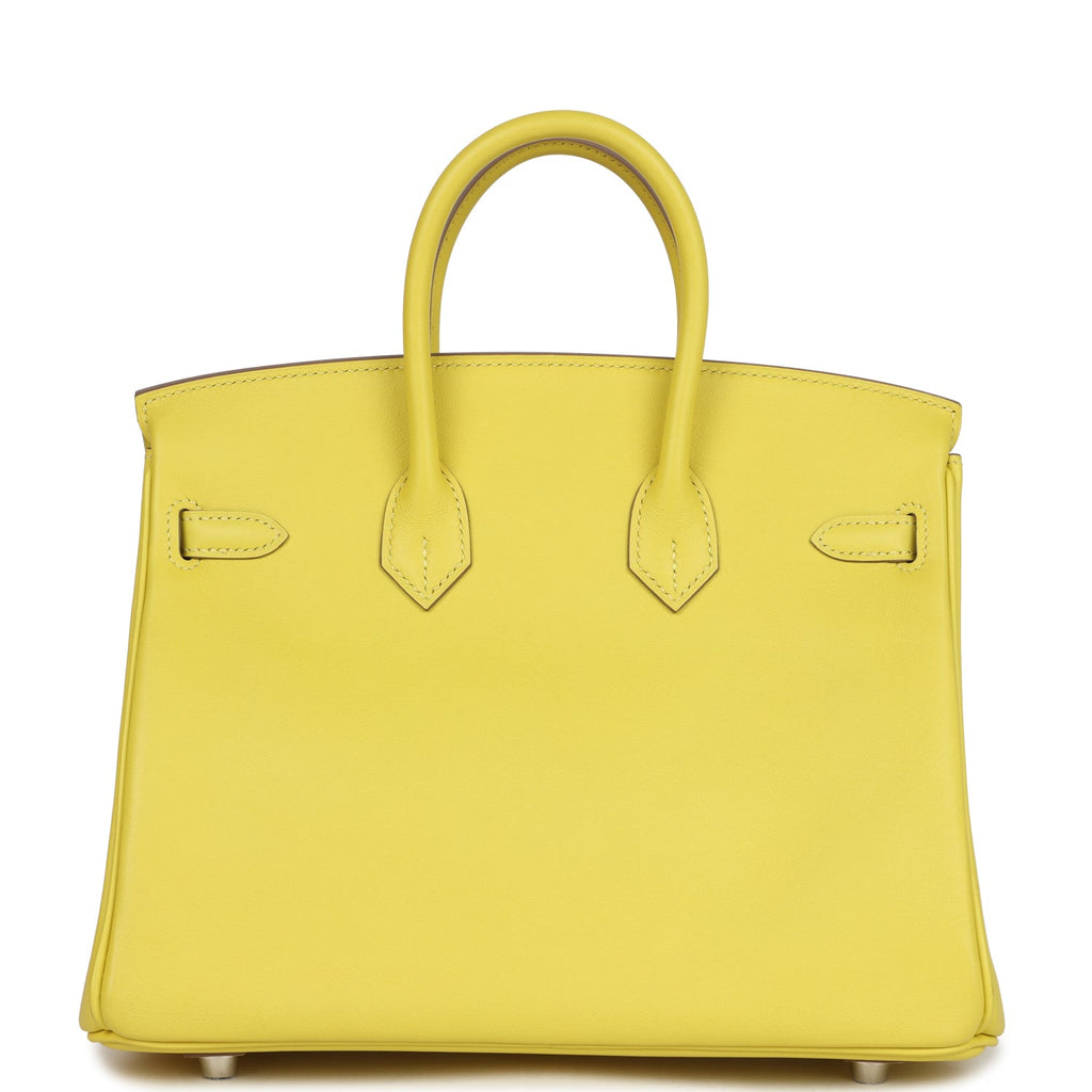 Hermès Birkin 25 Lime Swift Palladium Hardware