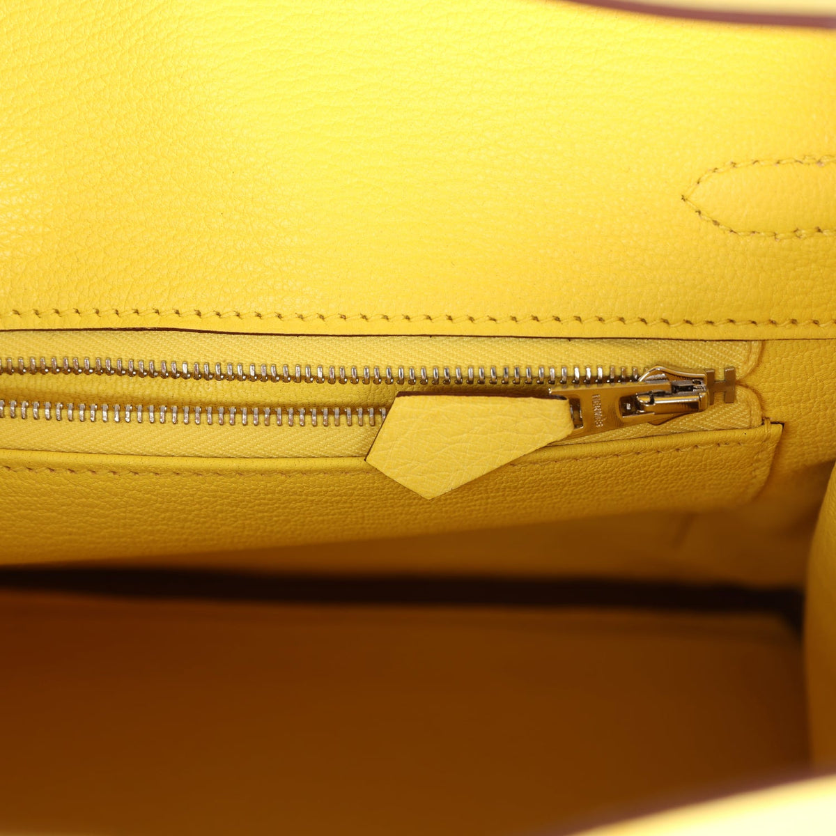 Hermès Birkin 25 Jaune Citron Ostrich Palladium Hardware