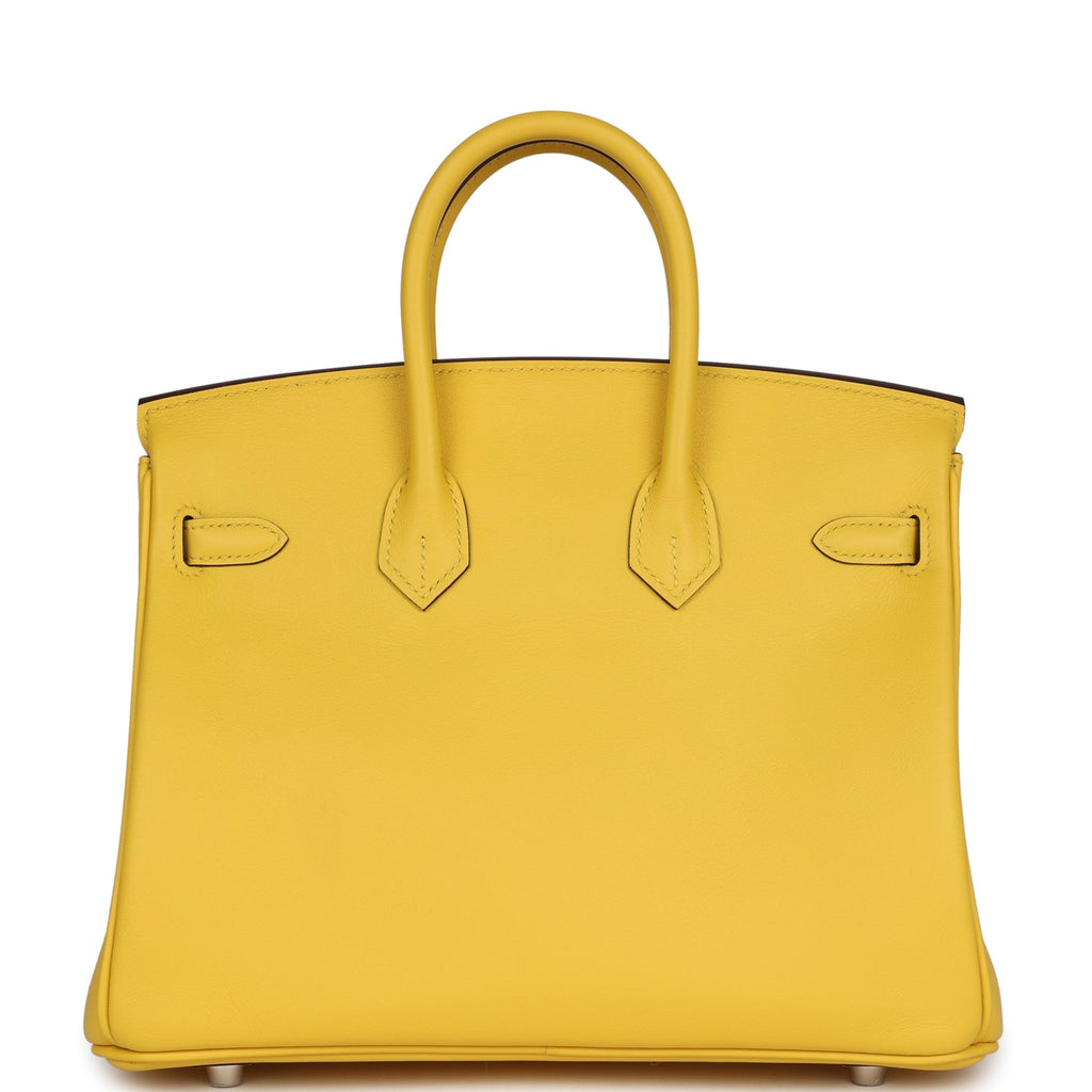 Hermès Birkin 25 Jaune de Naples Swift Palladium Hardware