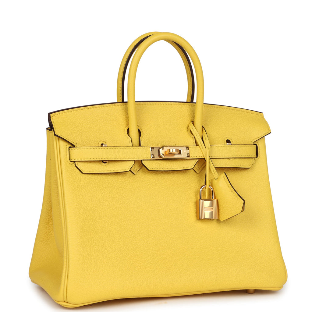 Hermès Birkin 25 Jaune de Naples Togo Gold Hardware