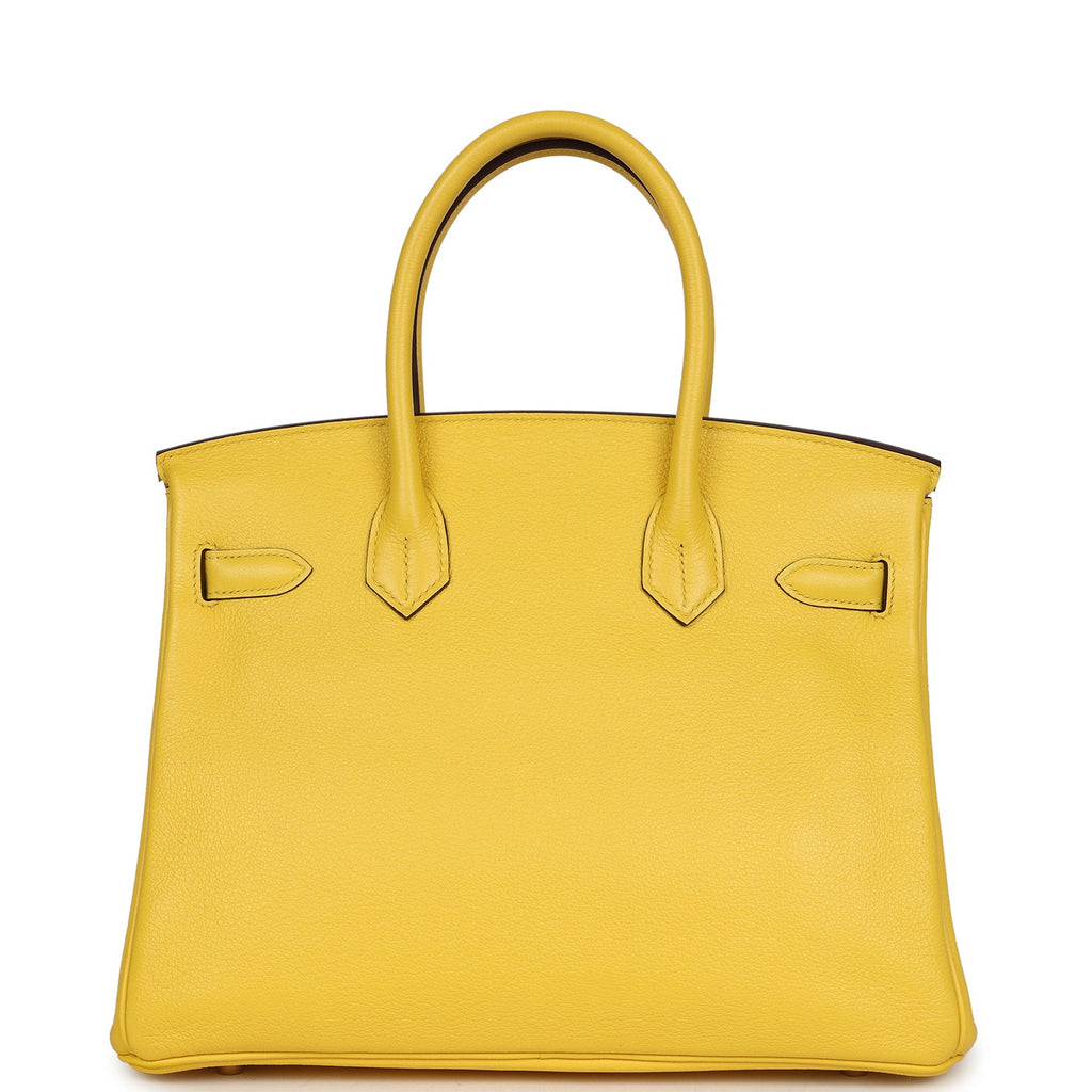Hermès Birkin 30 Jaune de Naples Novillo Gold Hardware
